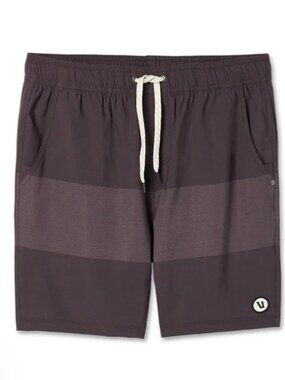 Vuori men's Kore shorts colorblock purple medium sangria colorblock red *flaw*